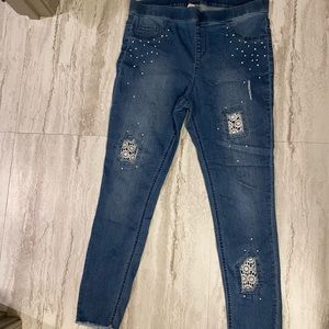 Justice girls jeans, size 18 plus